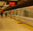 BART Train moving